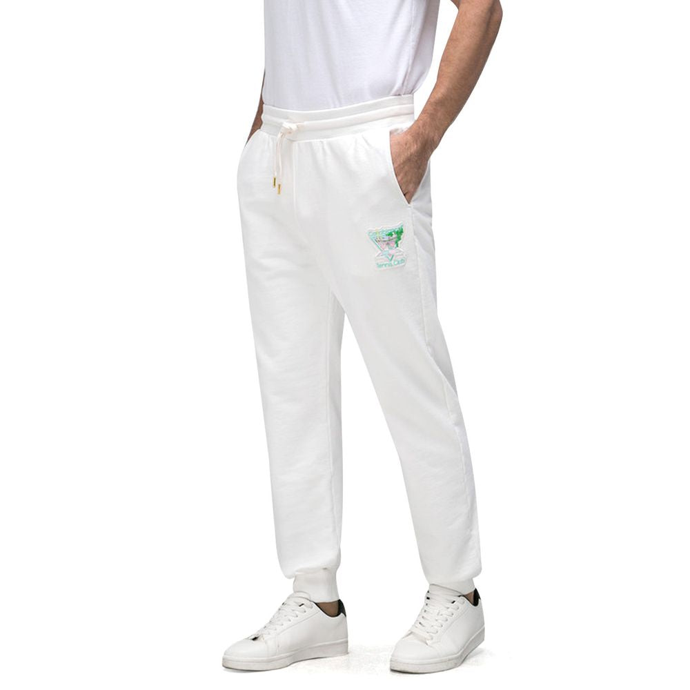 Casablanca White Cotton Athletic Men's Pants