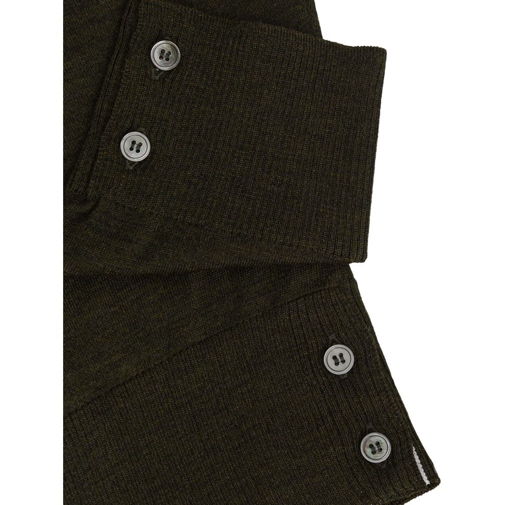 Thom Browne Green Wool Men's Sweatshirt