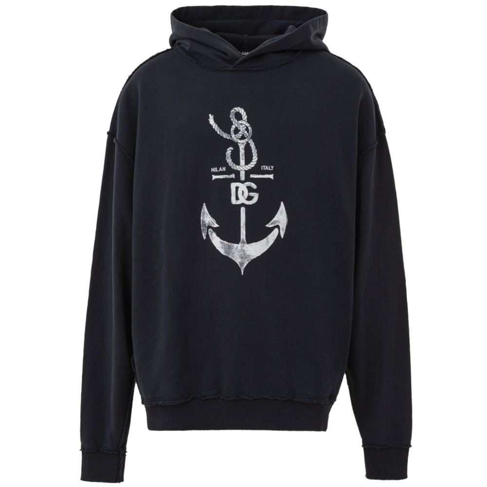 Dolce & Gabbana Blue Cotton Men's Sweatshirt