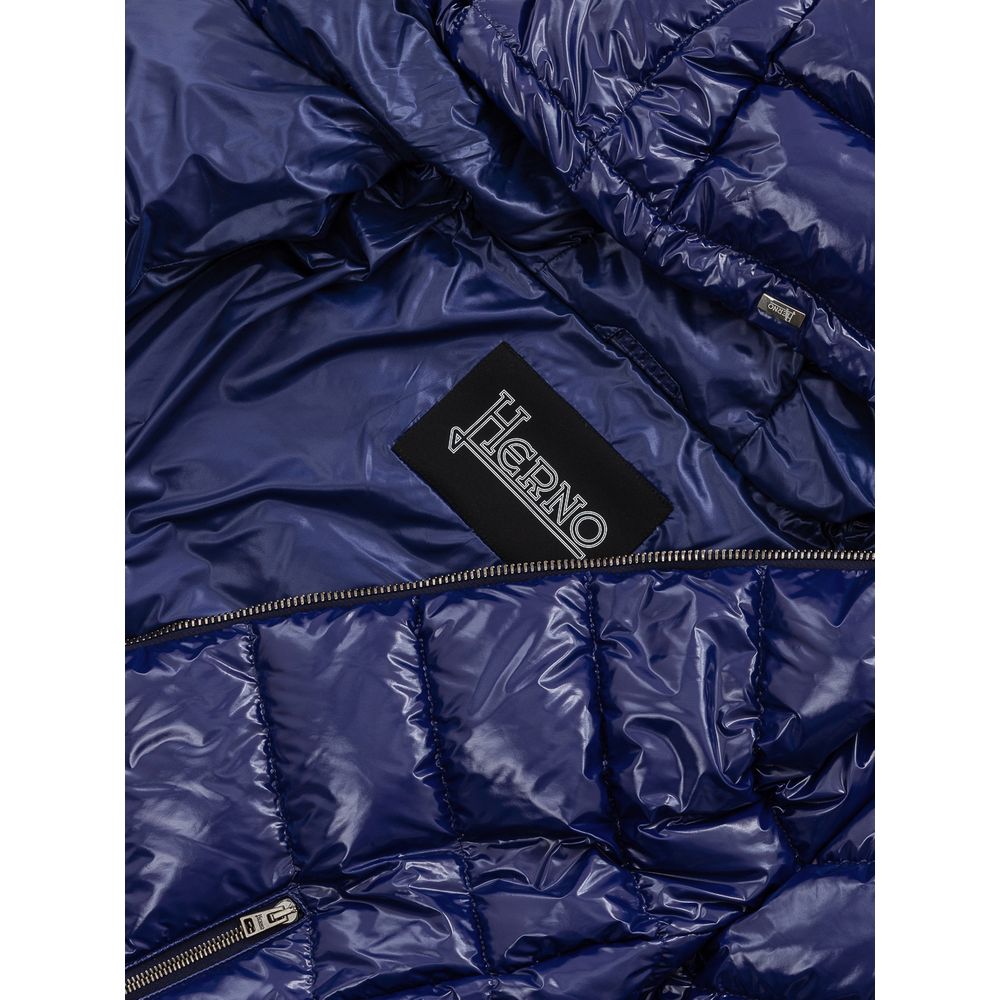 Herno Blue Polyamide Jackets & Women's Coat