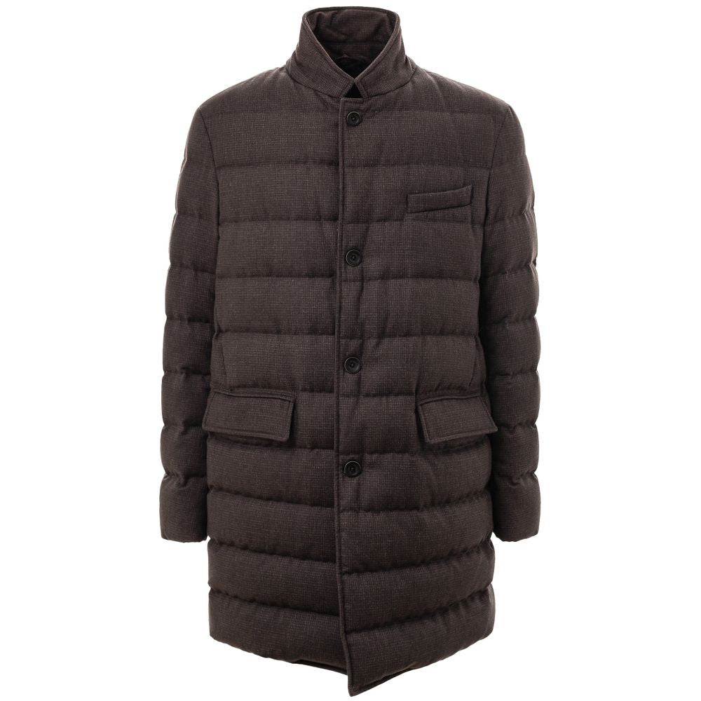 Herno Brown Wool Jackets & Men's Coat