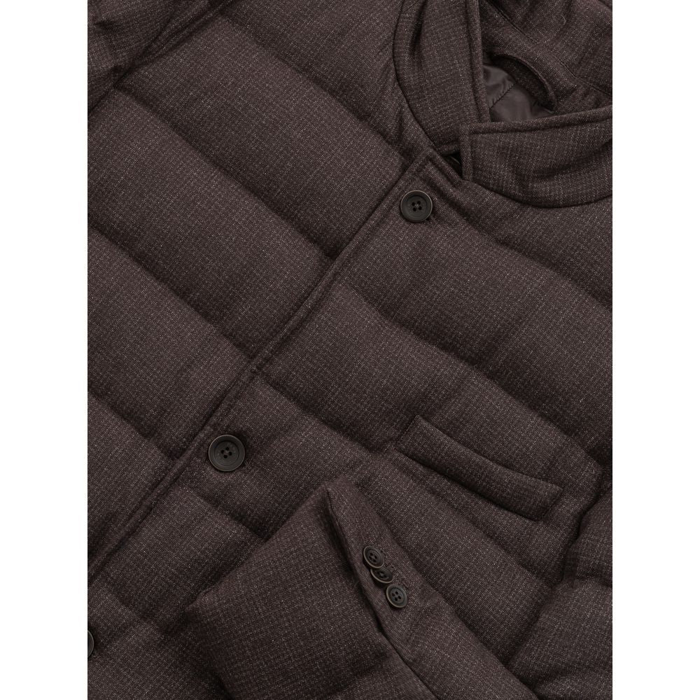 Herno Brown Wool Jackets & Men's Coat