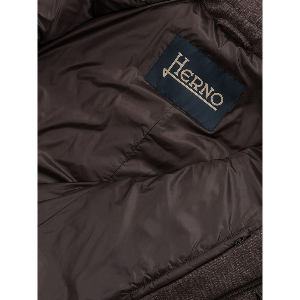 Herno Brown Wool Jackets & Men's Coat