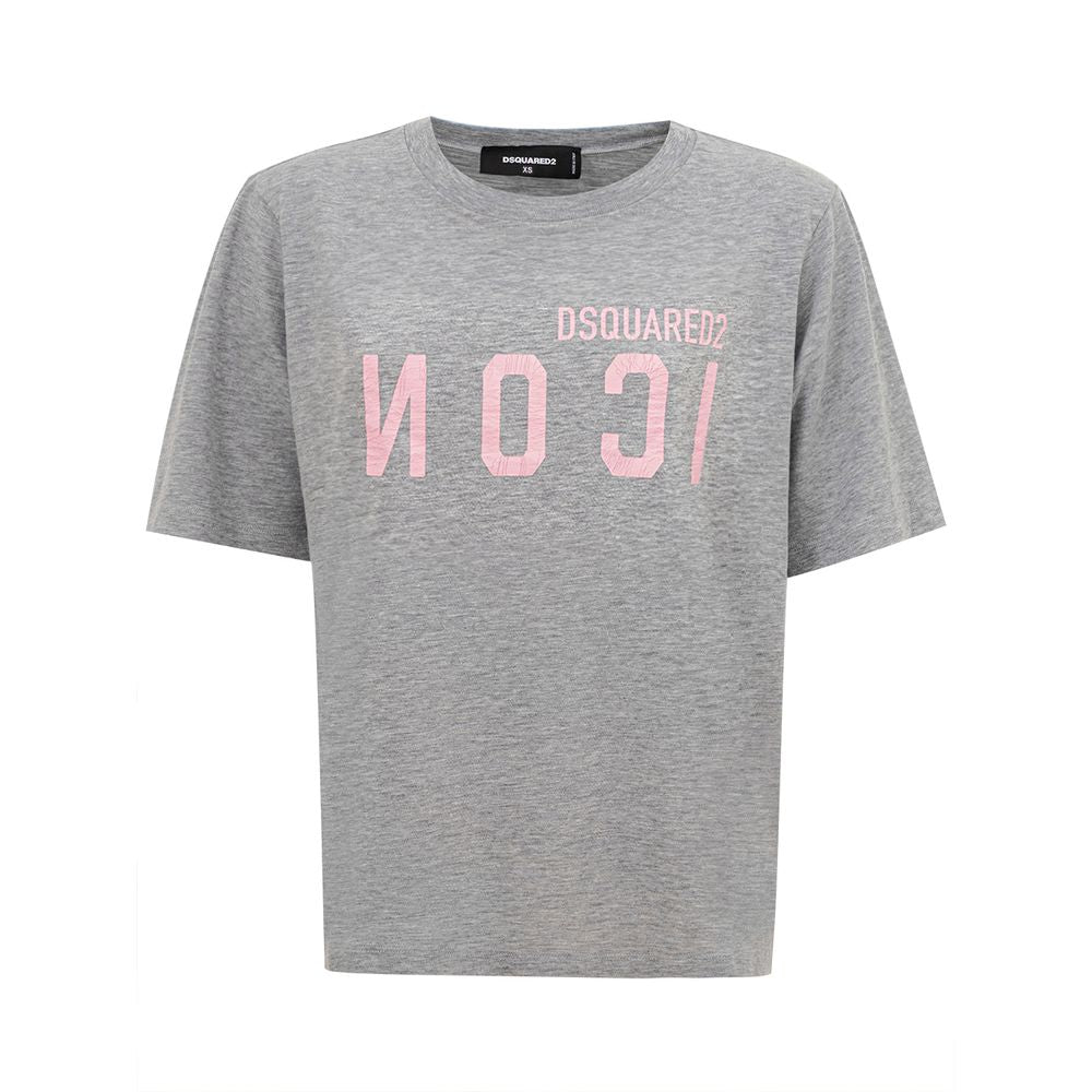 Dsquared² Gray Cotton Women's T-Shirt