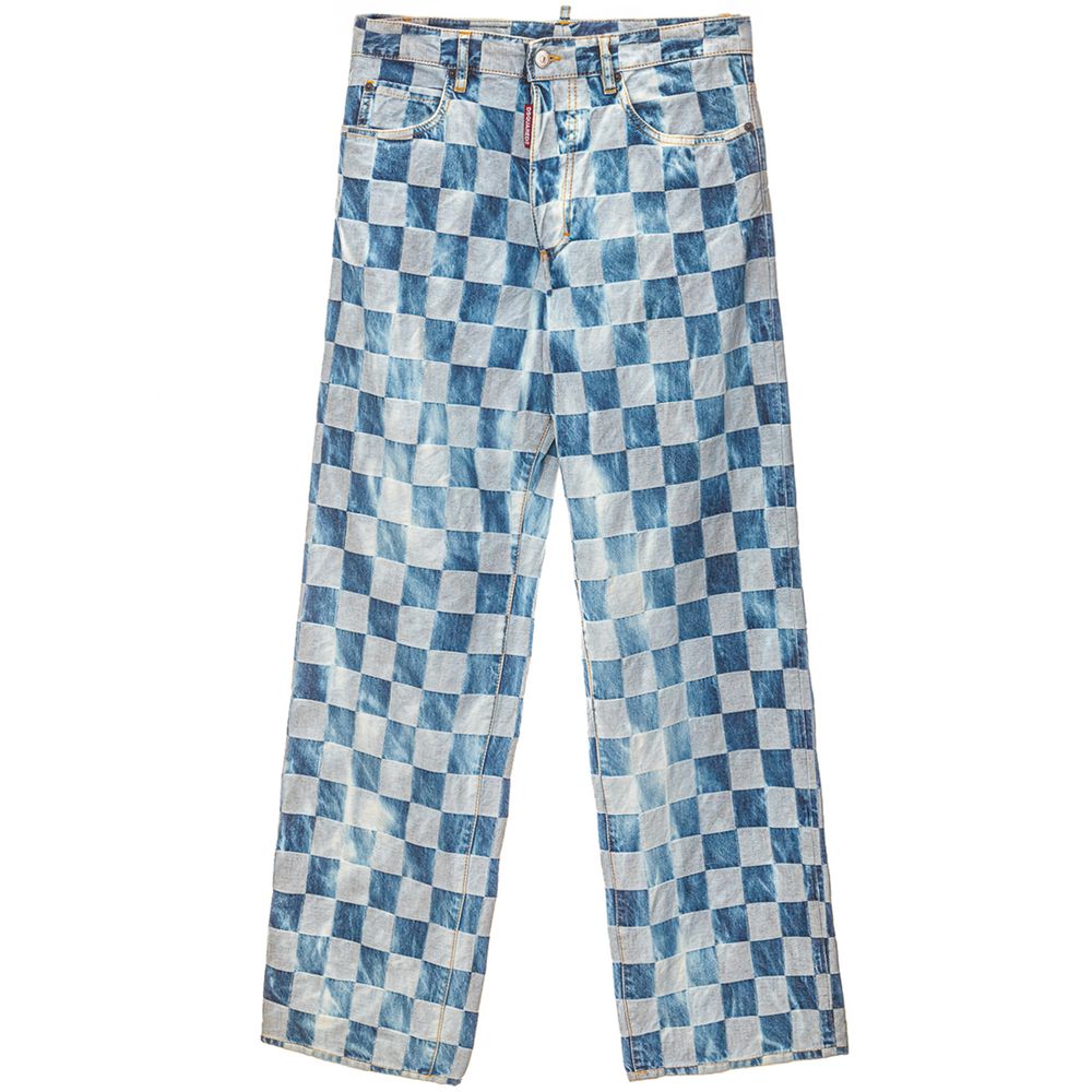 Dsquared² Blue Cotton Relaxed Fit Women's Jeans