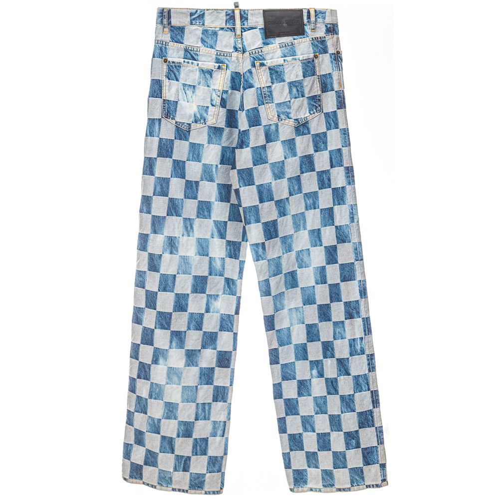 Dsquared² Blue Cotton Relaxed Fit Women's Jeans