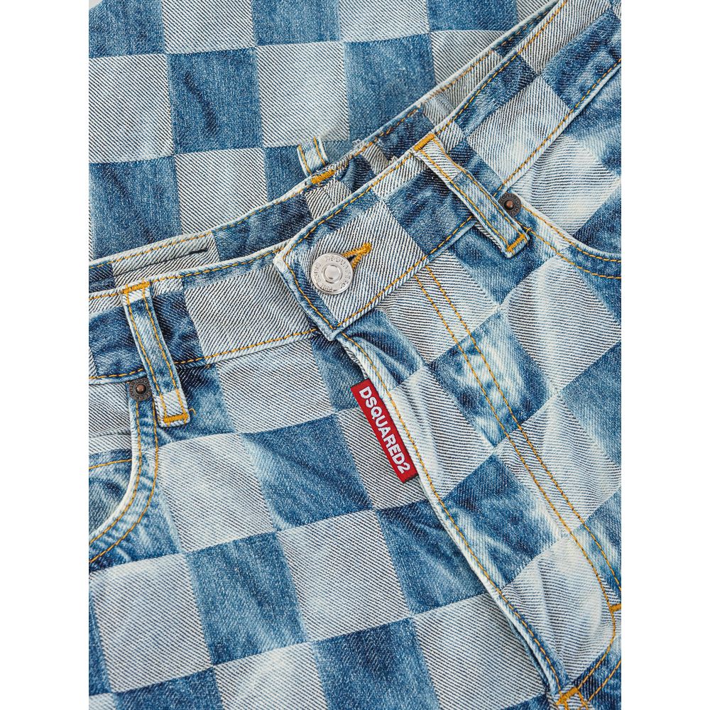 Dsquared² Blue Cotton Relaxed Fit Women's Jeans