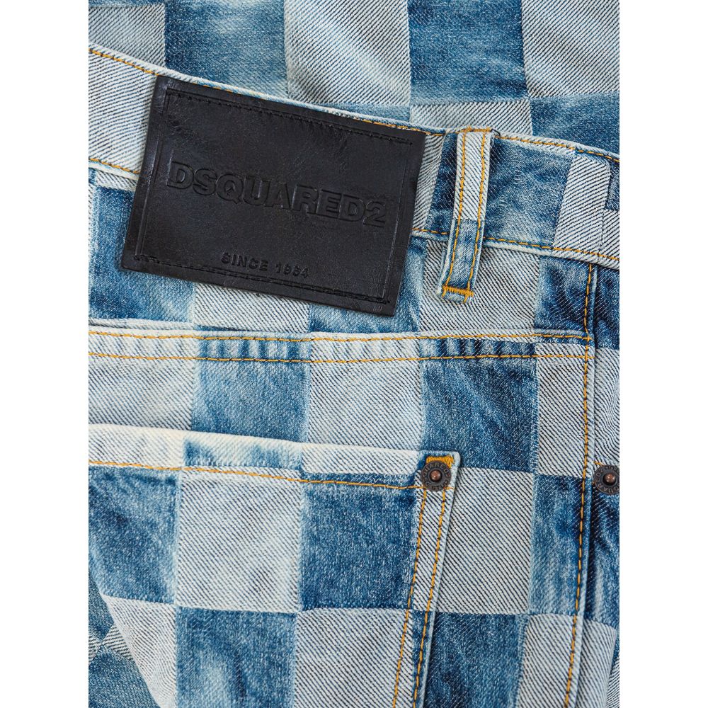Dsquared² Blue Cotton Relaxed Fit Women's Jeans