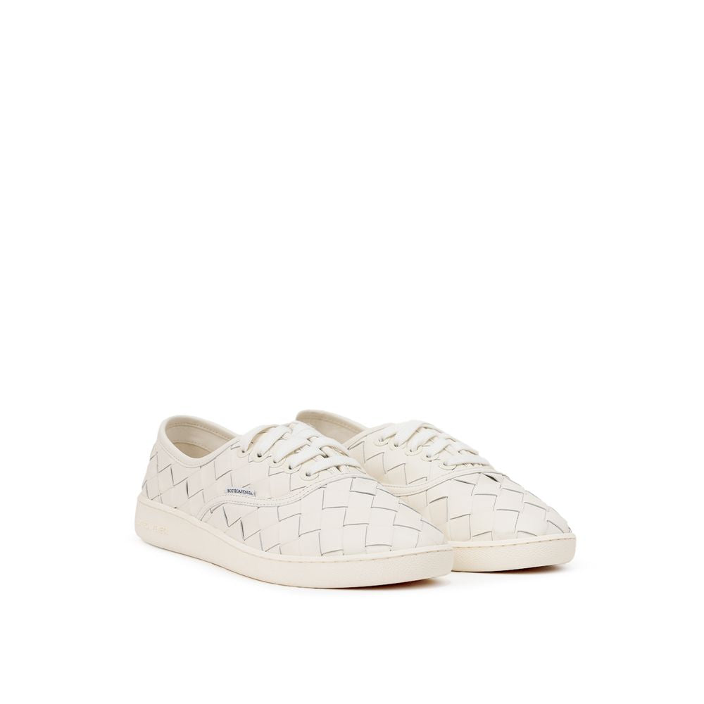 Bottega Veneta White Leather Men's Sneaker