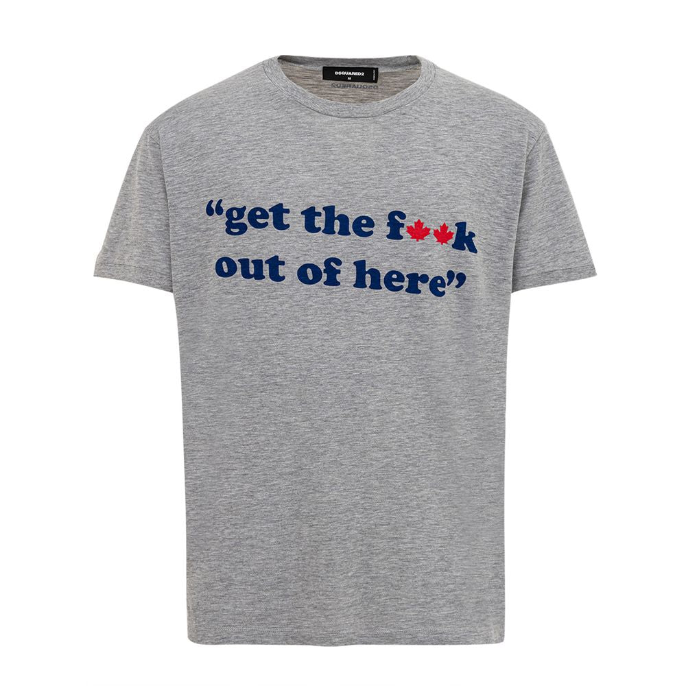 Dsquared² Gray Cotton Men's T-Shirt