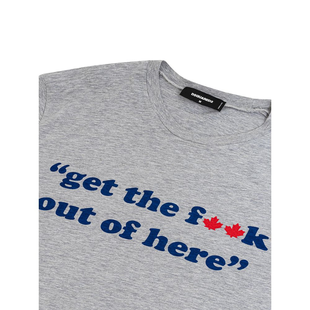 Dsquared² Gray Cotton Men's T-Shirt