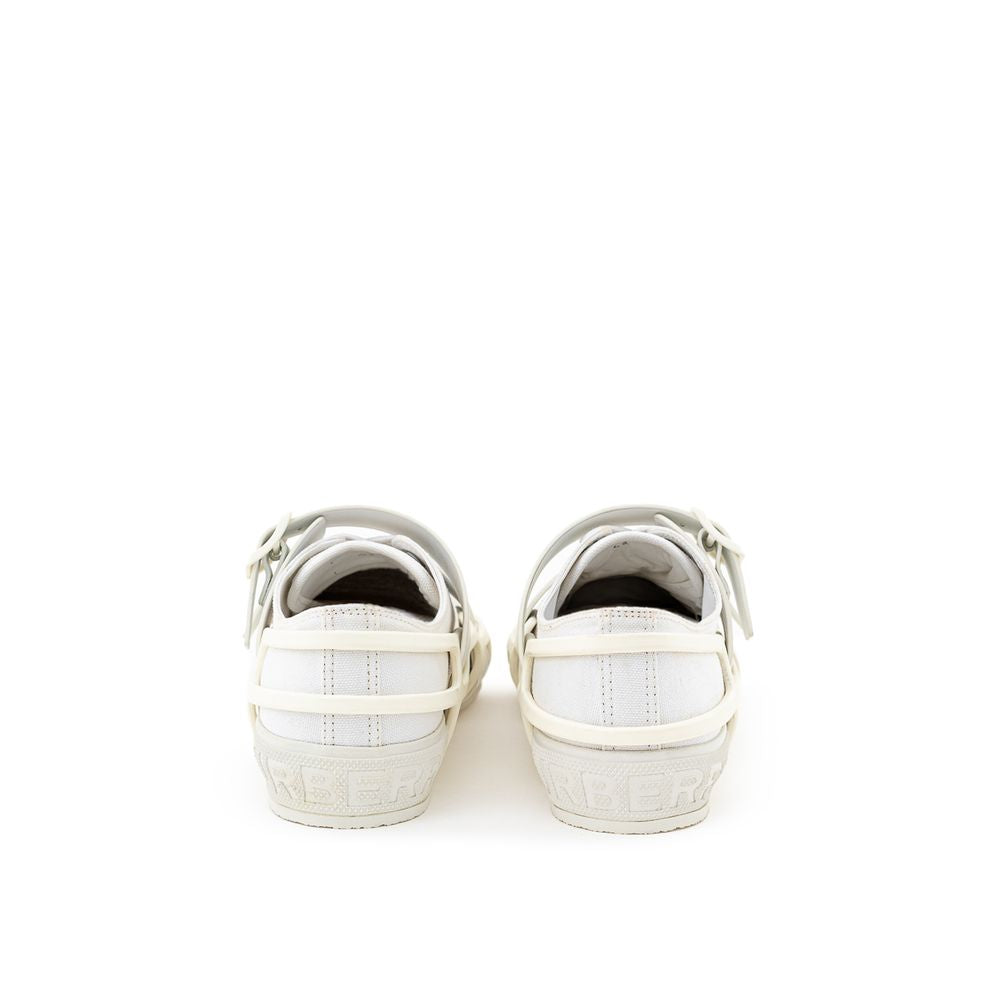 Burberry White Cotton Men's Sneaker