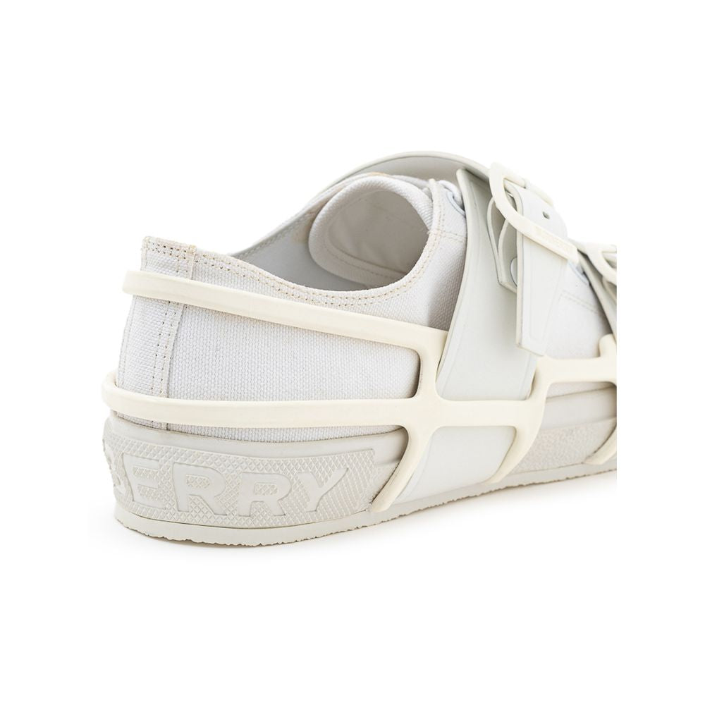 Burberry White Cotton Men's Sneaker