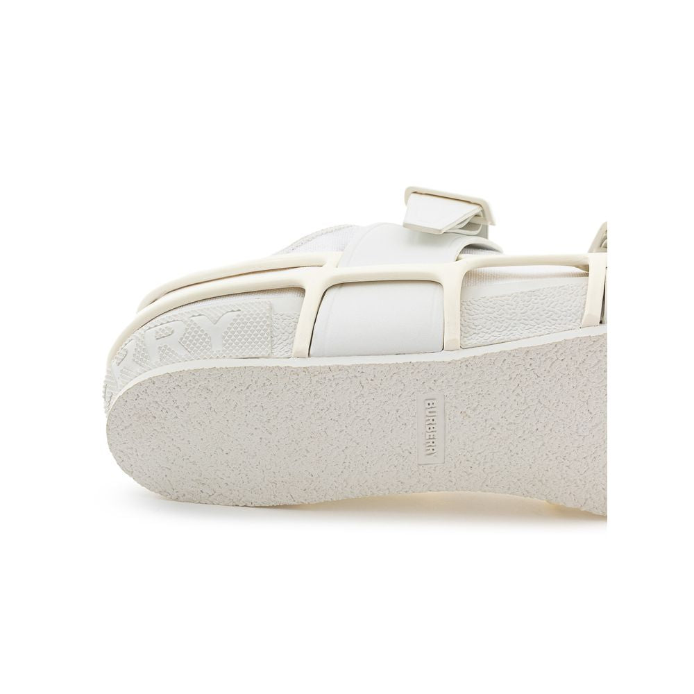 Burberry White Cotton Men's Sneaker