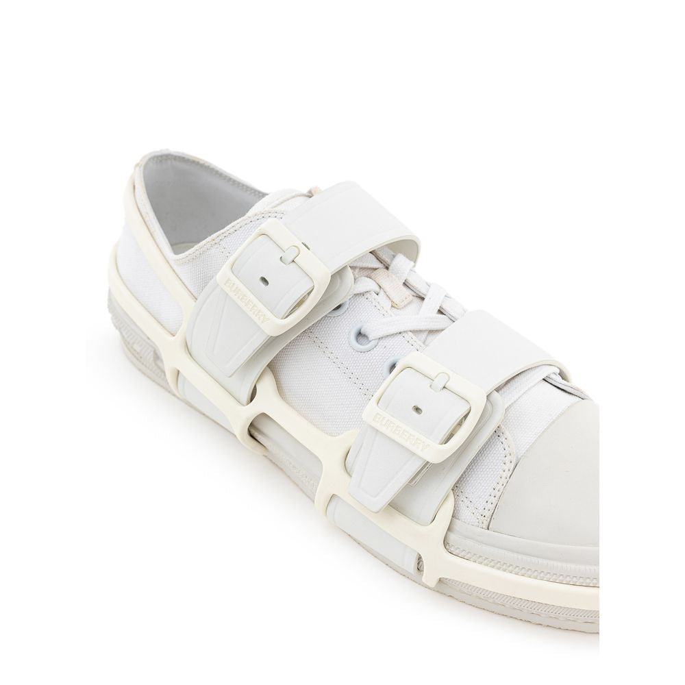Burberry White Cotton Men's Sneaker