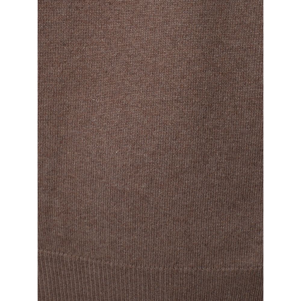 KANGRA Brown Wool Men's Turtleneck