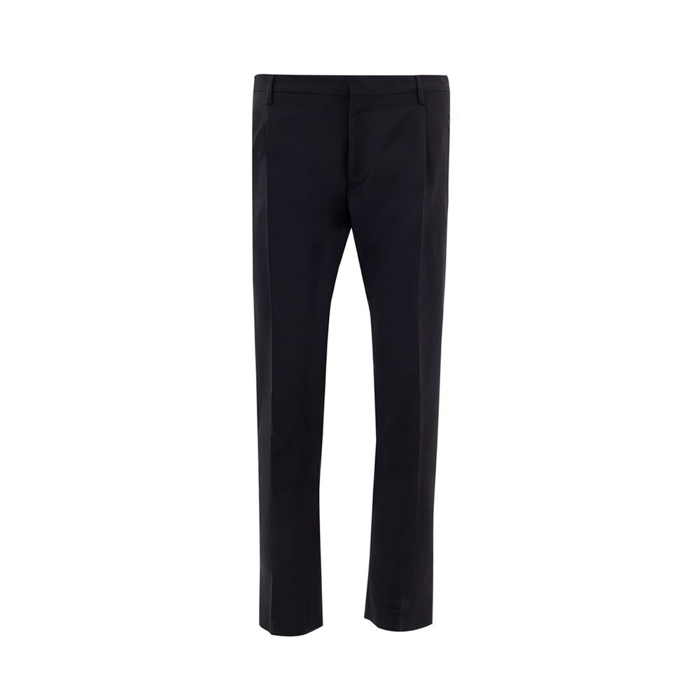 Valentino Garavani Black Wool Dress Men's Pants