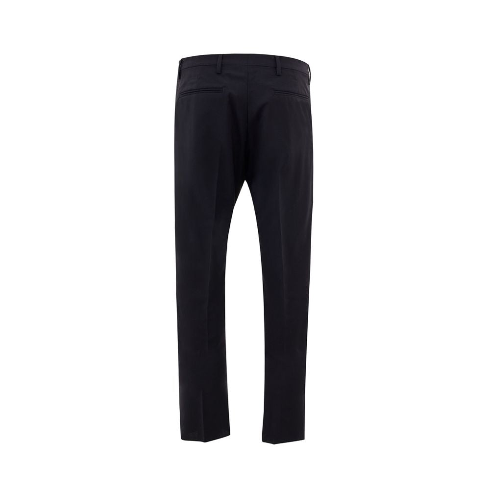 Valentino Garavani Black Wool Dress Men's Pants