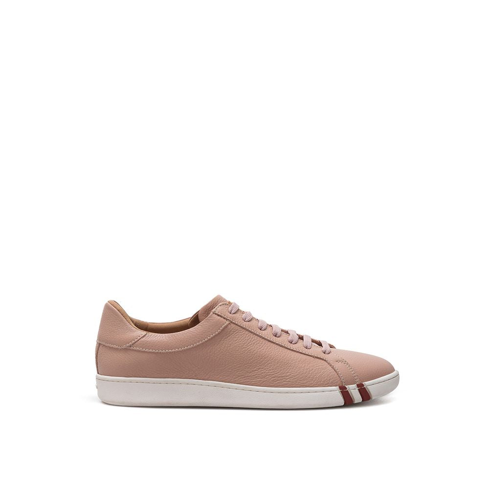 Bally Pink Leather Low Top Women's Sneakers