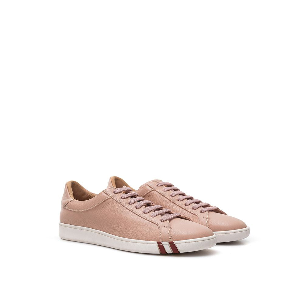 Bally Pink Leather Low Top Women's Sneakers