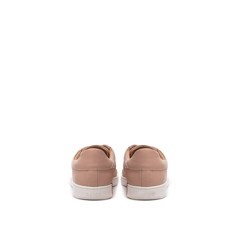 Bally Pink Leather Low Top Women's Sneakers