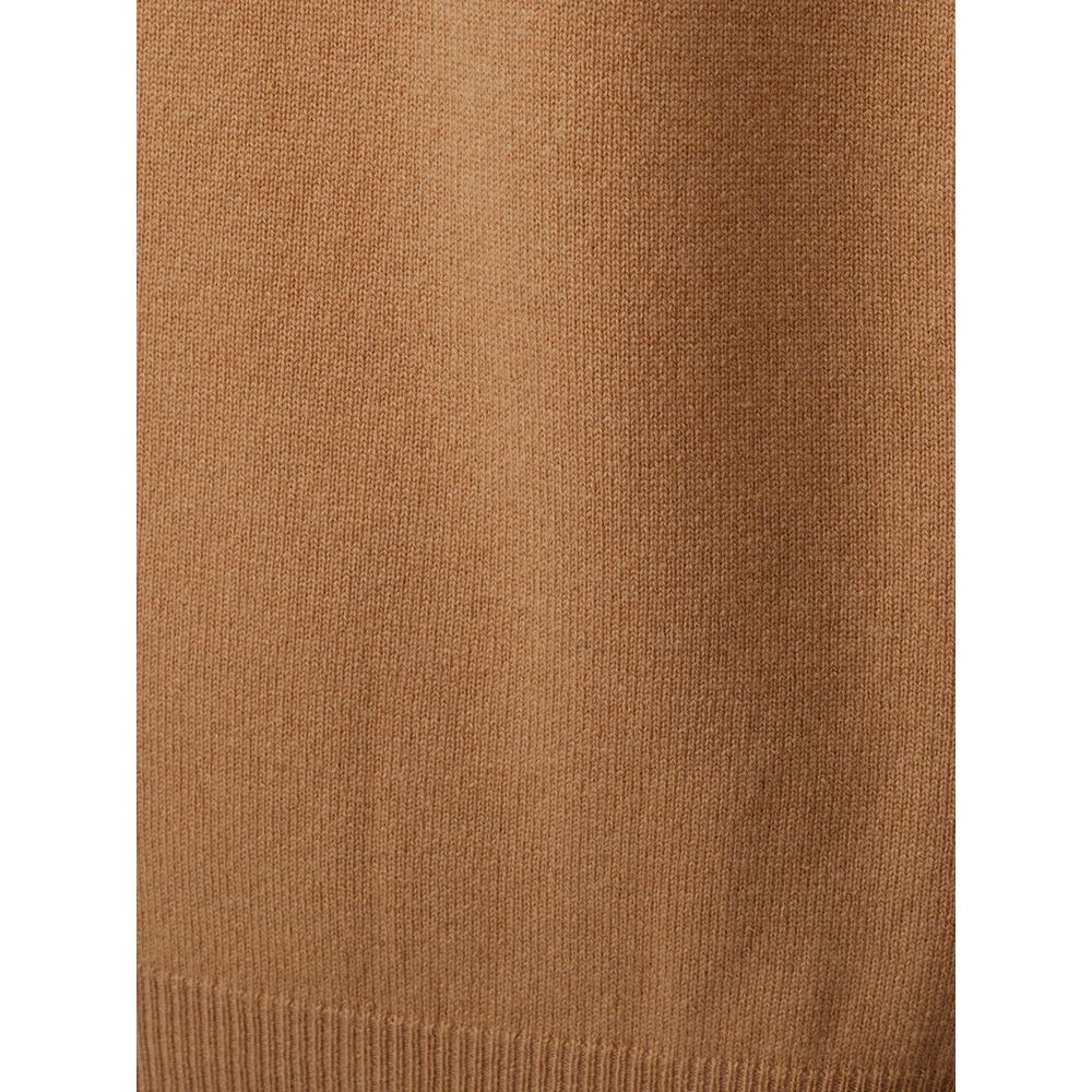 KANGRA Brown Wool Men's Turtleneck