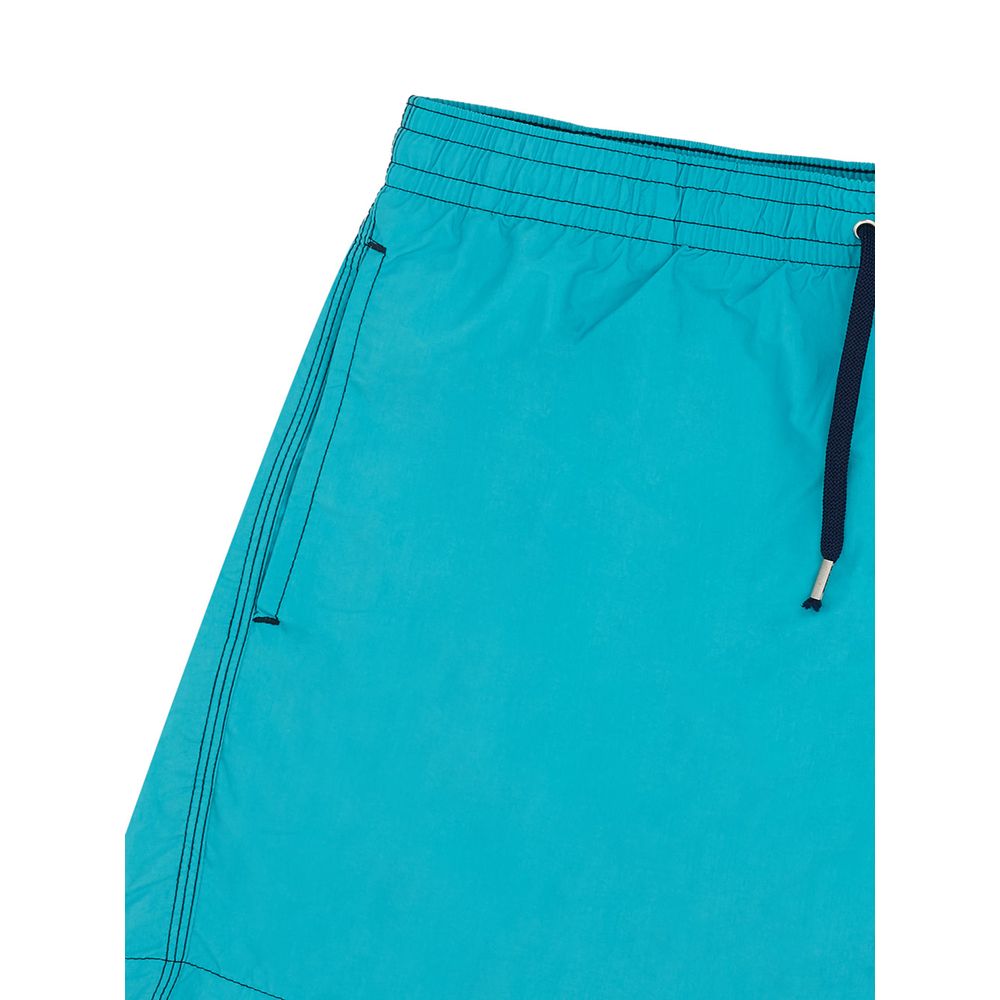 Malo Turquoise Polyester Swim Men's Shorts
