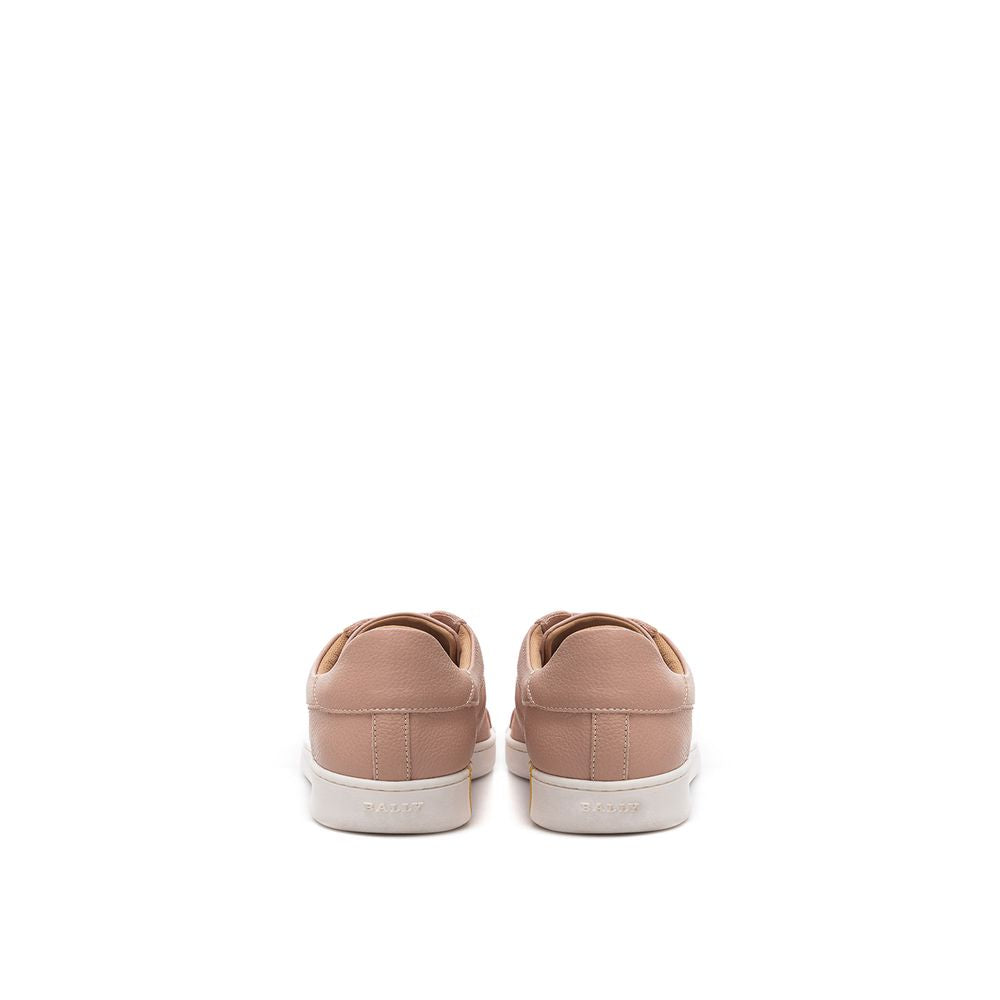 Bally Pink Fabric And Leather Low Top Women's Sneakers
