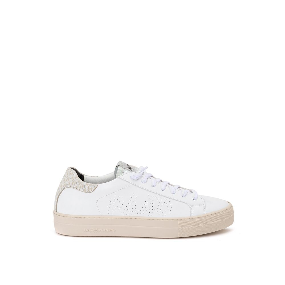 P448 White Leather Women's Sneakers