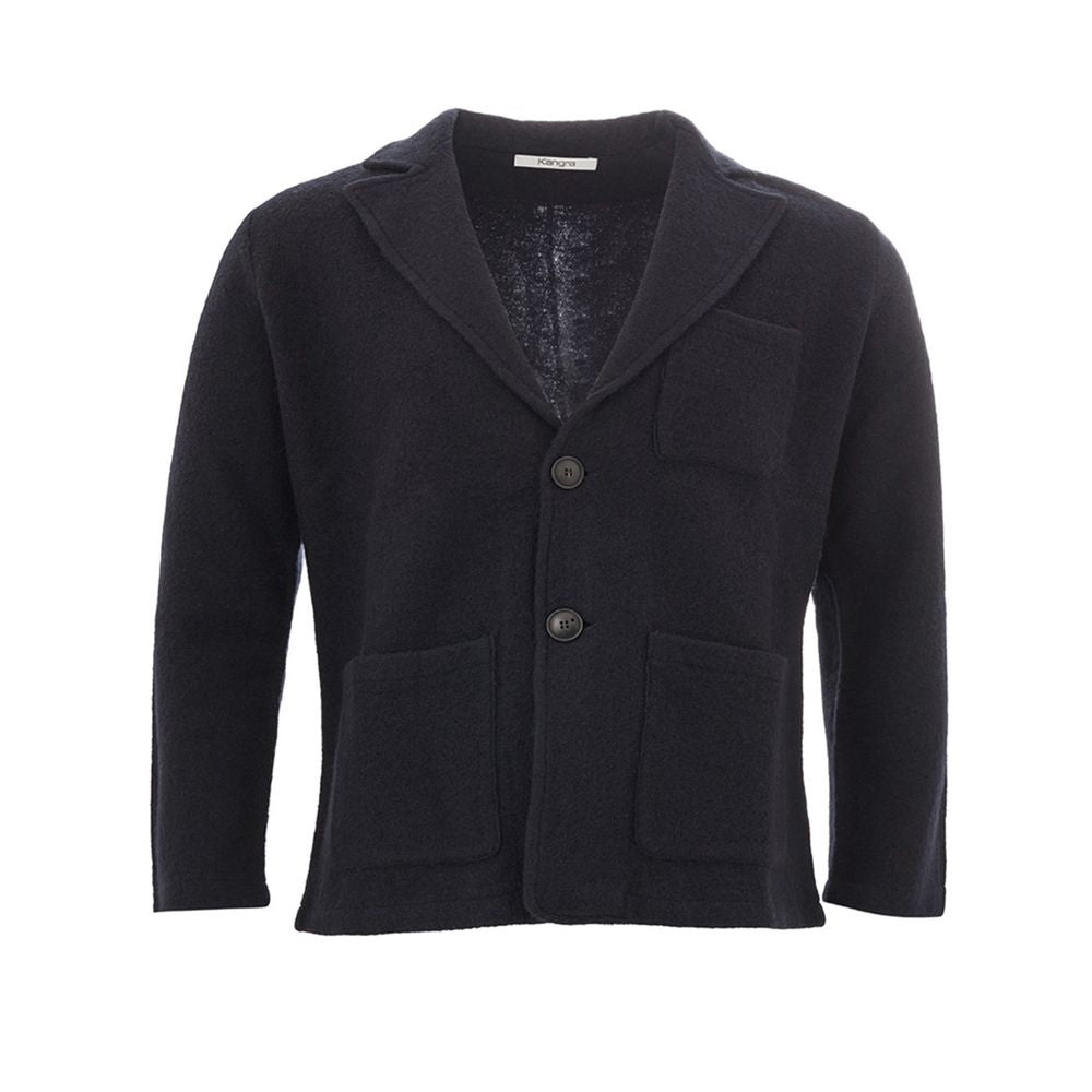 KANGRA Blue Wool Men's Blazer