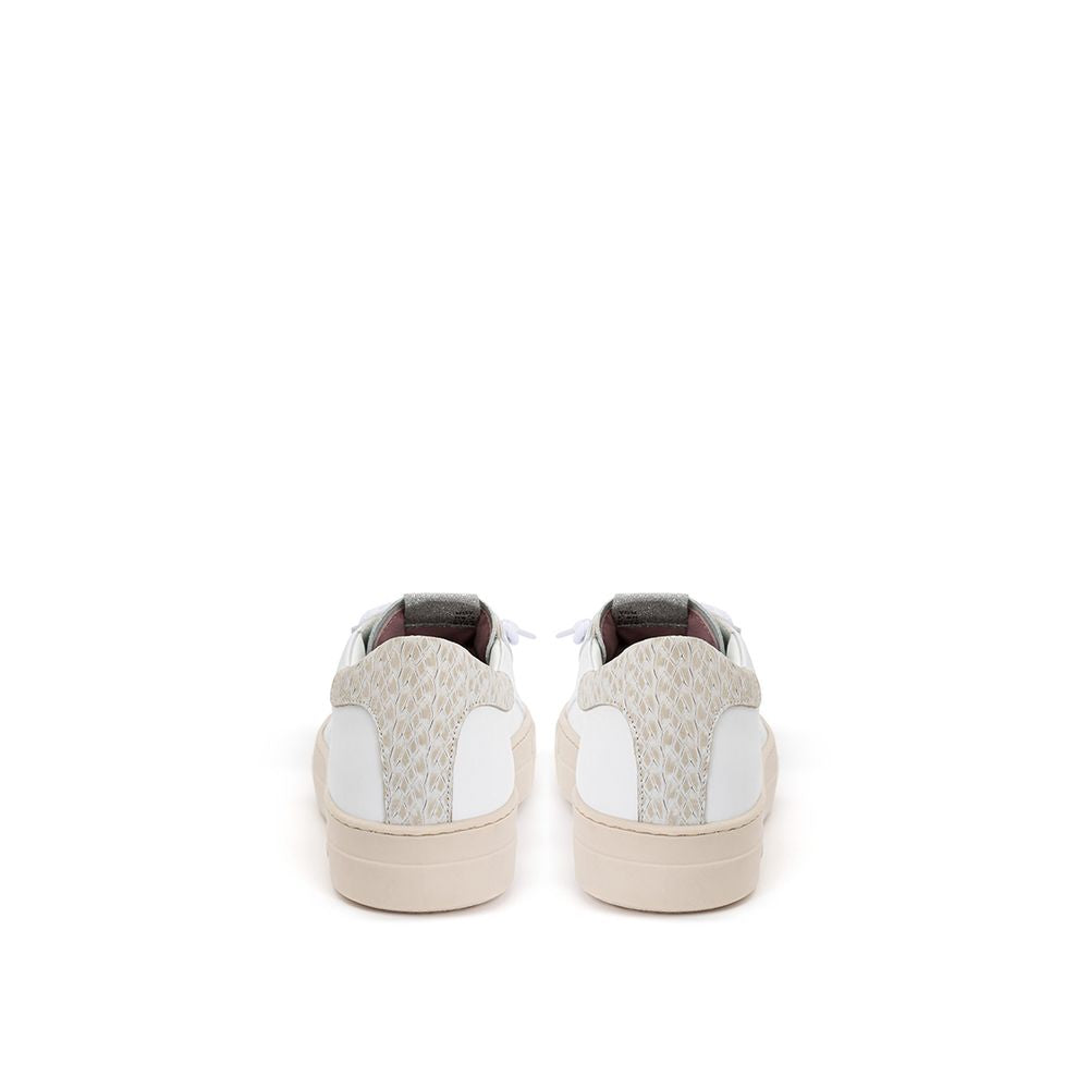 P448 White Leather Women's Sneakers