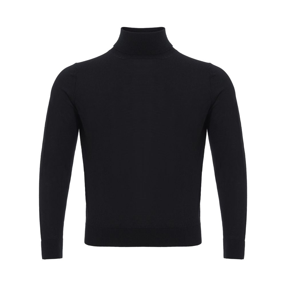 Colombo Black Cashmere Men's Turtleneck