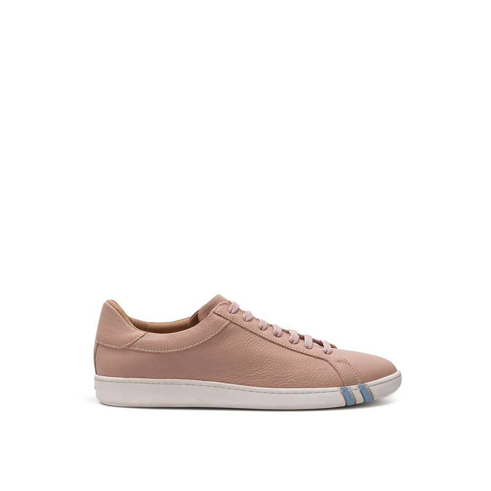 Bally Pink Leather Low Top Women's Sneakers