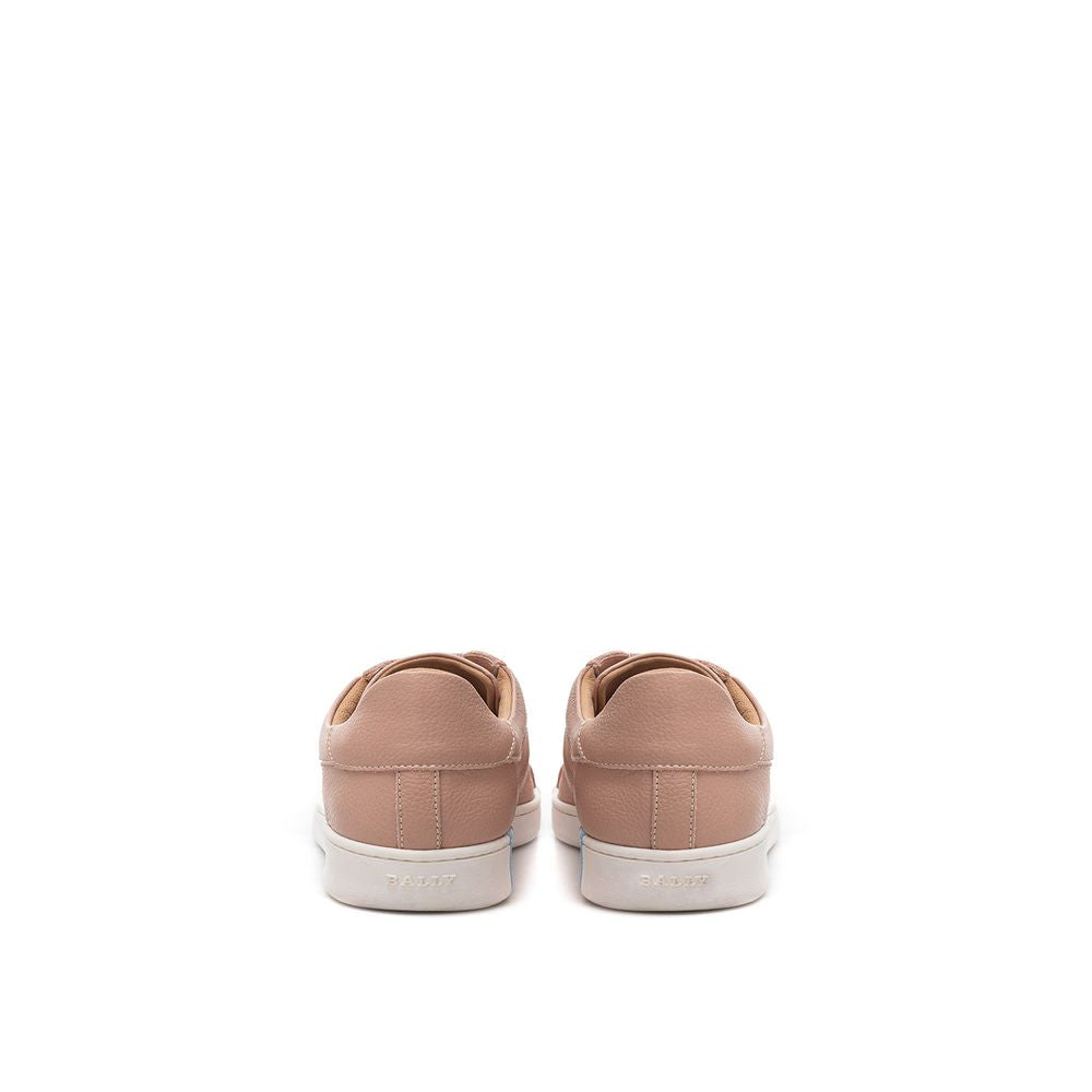 Bally Pink Leather Low Top Women's Sneakers