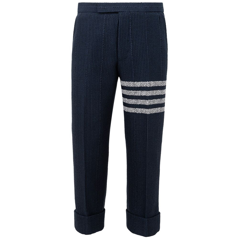 Thom Browne Blue Marabou Casual Men's Pants