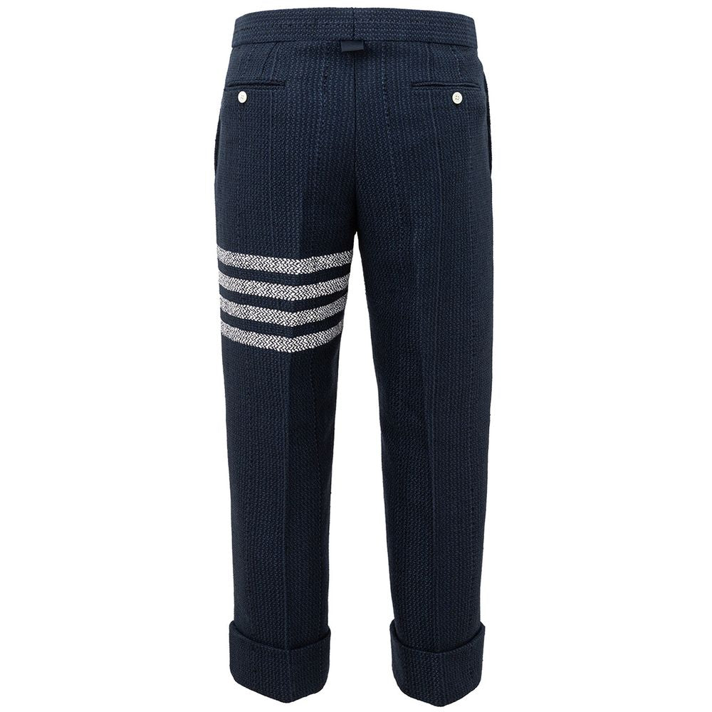 Thom Browne Blue Marabou Casual Men's Pants