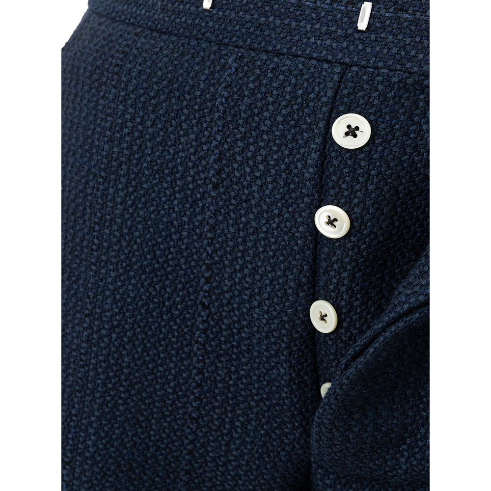 Thom Browne Blue Marabou Casual Men's Pants