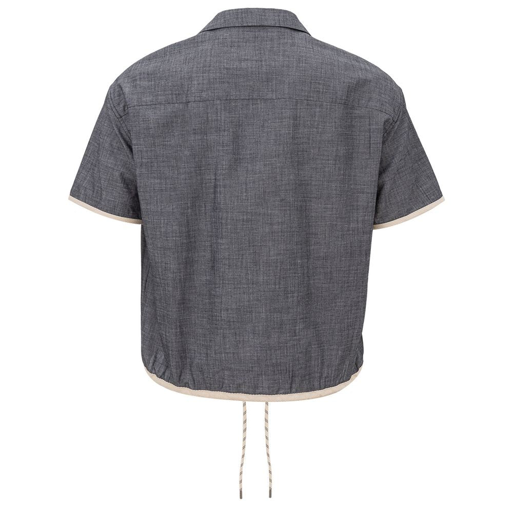 Armani Exchange Blue Cotton Men's Shirt