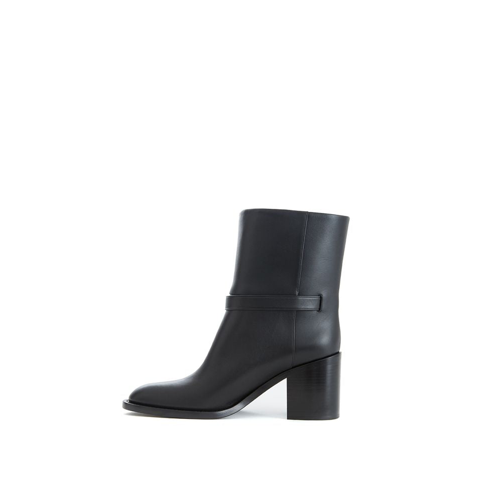 Burberry Black Leather Ankle Women's Boots