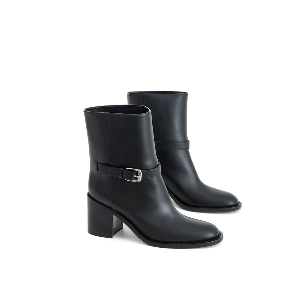 Burberry Black Leather Ankle Women's Boots