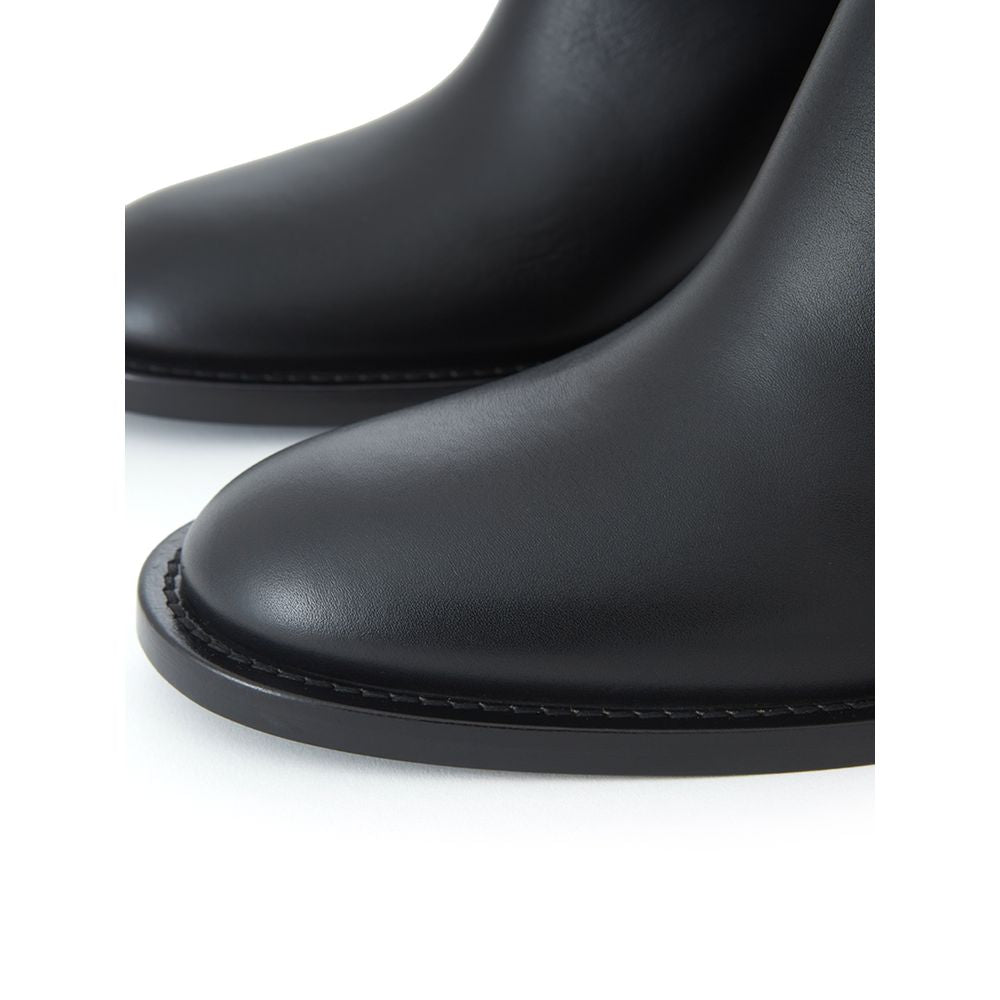 Burberry Black Leather Ankle Women's Boots