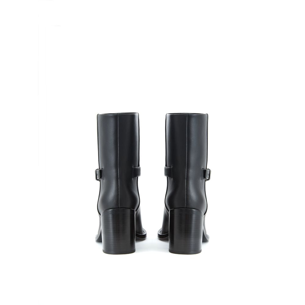 Burberry Black Leather Ankle Women's Boots