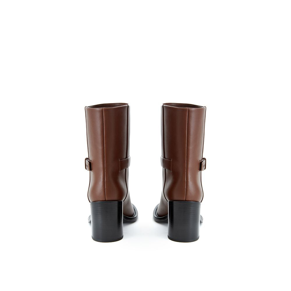 Burberry Brown Leather Women's Boot