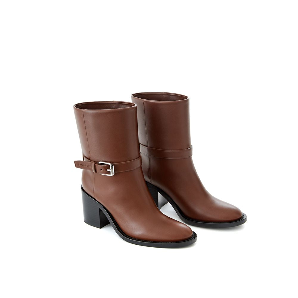 Burberry Brown Leather Women's Boot