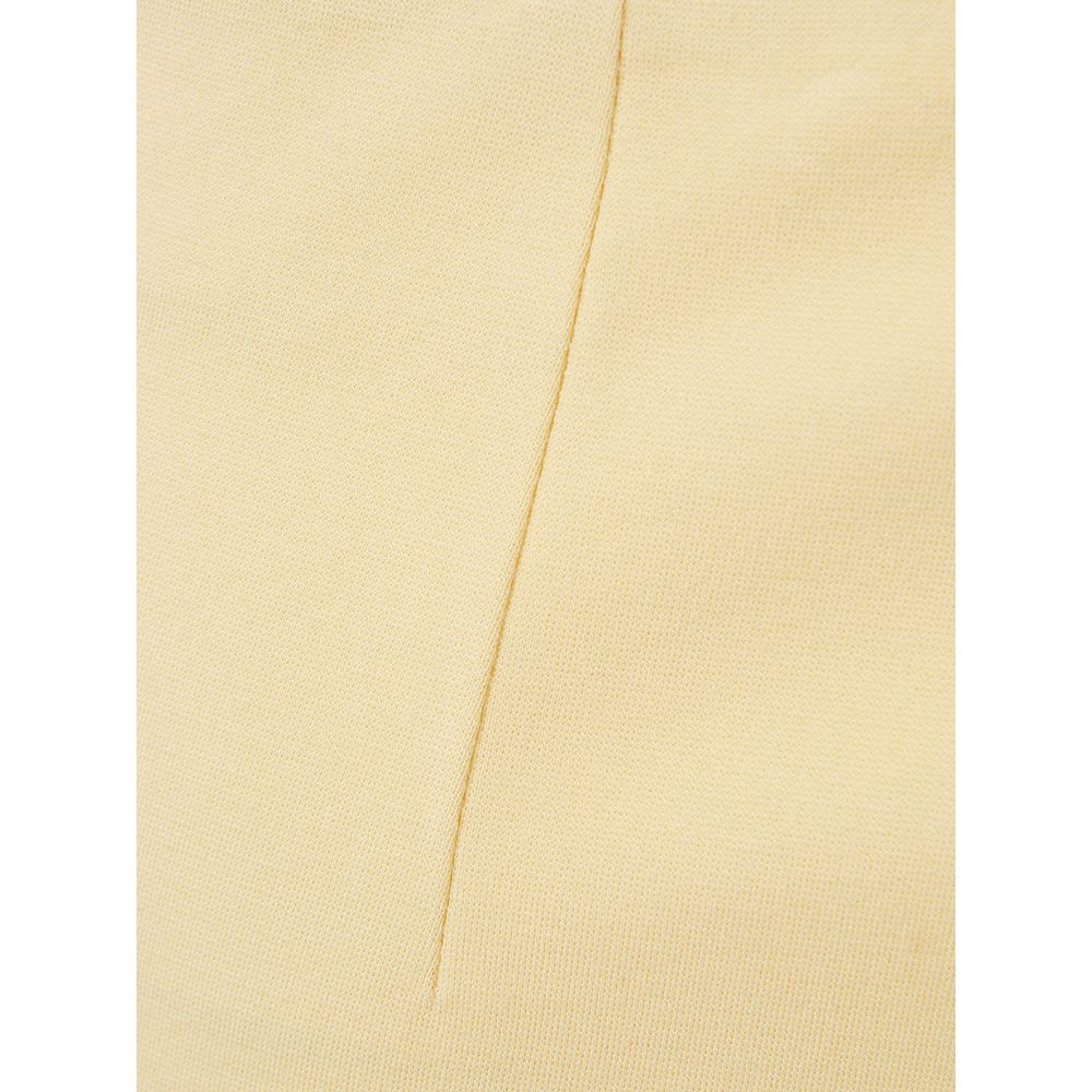 Lardini Yellow Viscose Midi Women's Skirt