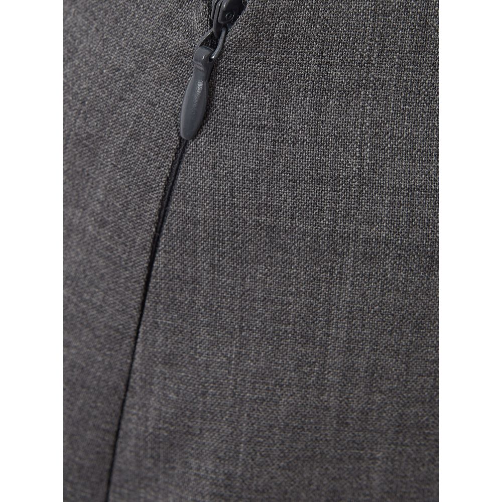 Lardini Gray Wool Midi Women's Skirt