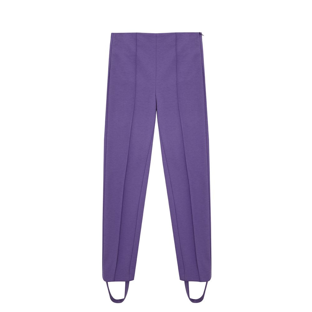 Lardini Purple Viscose Athletic Women's Pants