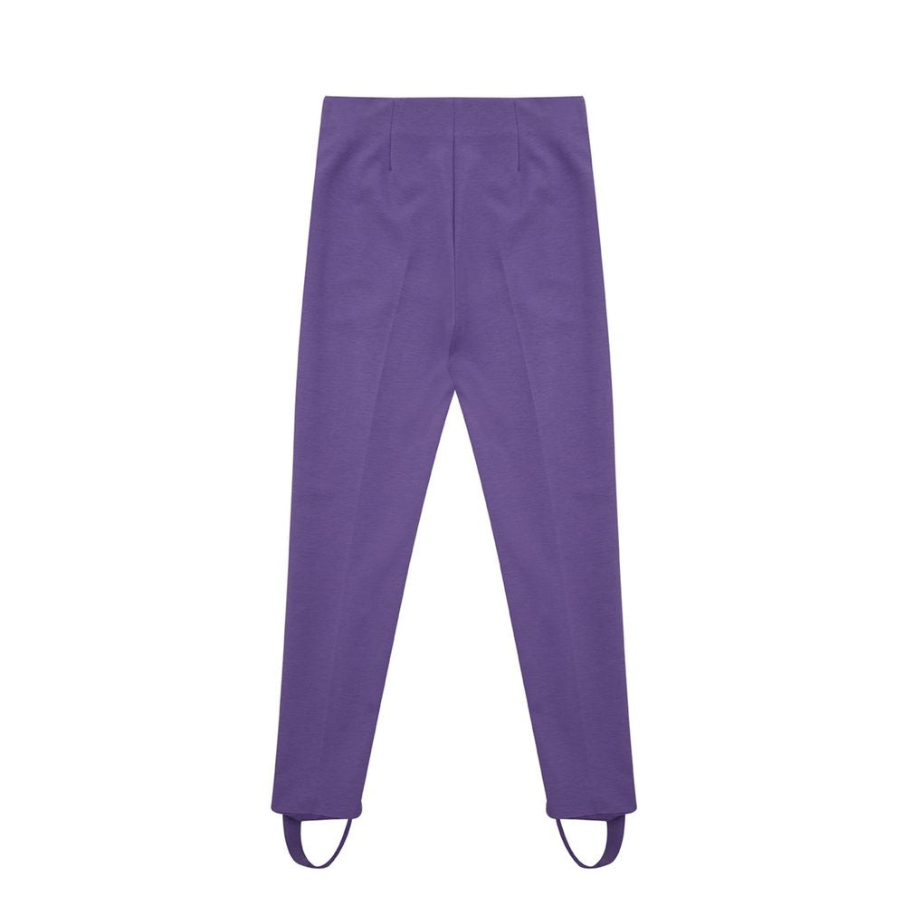 Lardini Purple Viscose Athletic Women's Pants