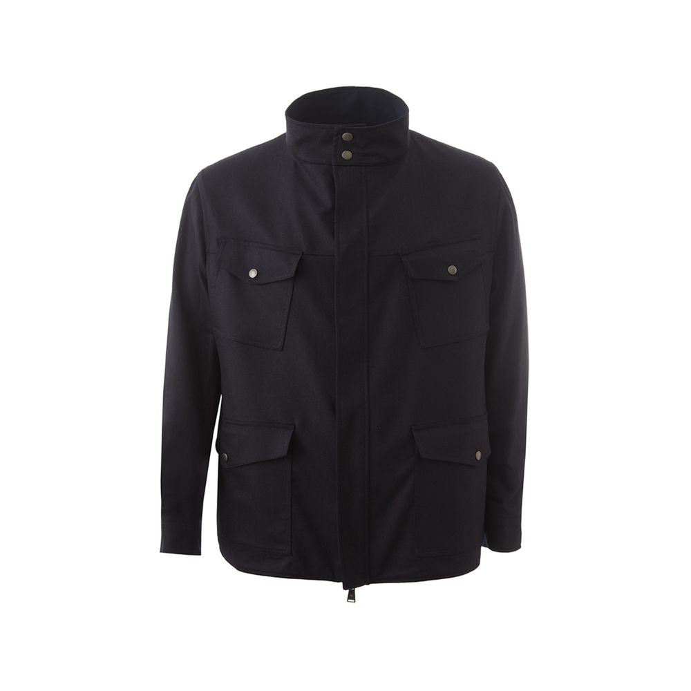 Lardini Blue Wool Men's Coat