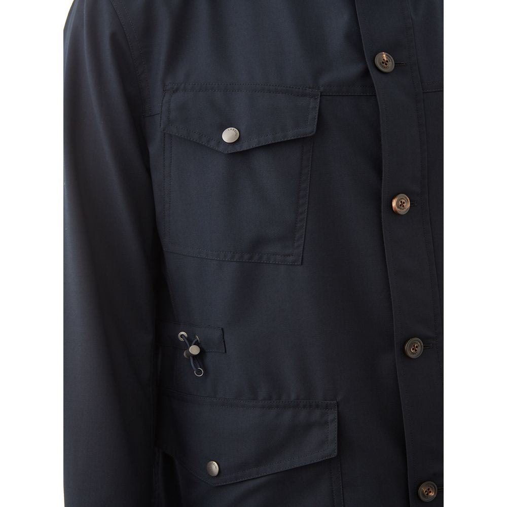 Lardini Blue Wool Men's Coat